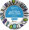 Amazon Basics Ultra Paper Bowls  20 Oz  Disposable  50 Count  White (1 pack of 50)