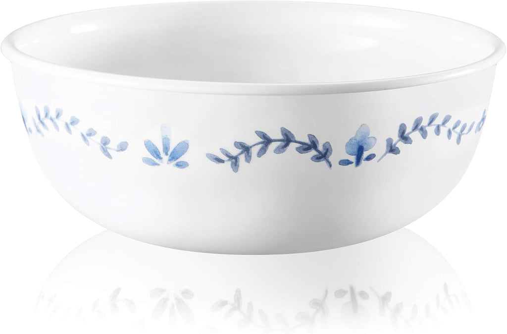 Corelle Vitrelle 6-Piece Soup/Cereal Bowl Set Triple Layer Glass and Chip Resistant  16-Oz Lightweight Round Bowls  Portofino