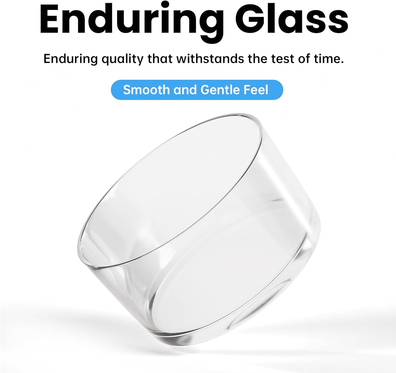 Glass Salad Bowl - Versatile 118oz Trifle and Fruit Bowl - Elegant & Long-Lasting for Serving Salads  Dessert