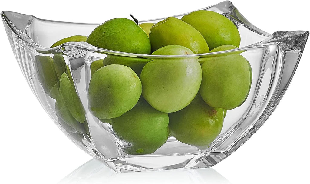 Mikasa Baron Crystal Square Bowl  8 Inch