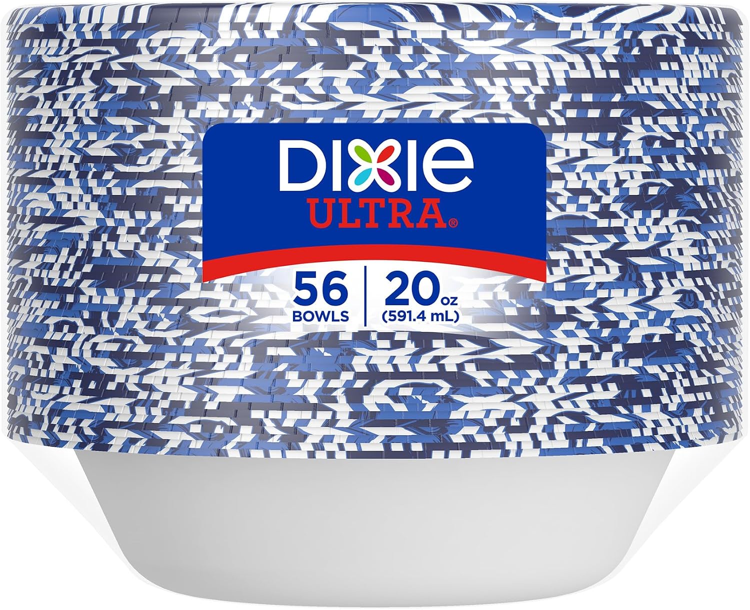 Dixie Ultra  Large Paper Bowls  20 Oz  56 Count  Microwave Safe  Compostable  Disposable Bowls Great For Breakfast  Lunch  And Dinner Meals