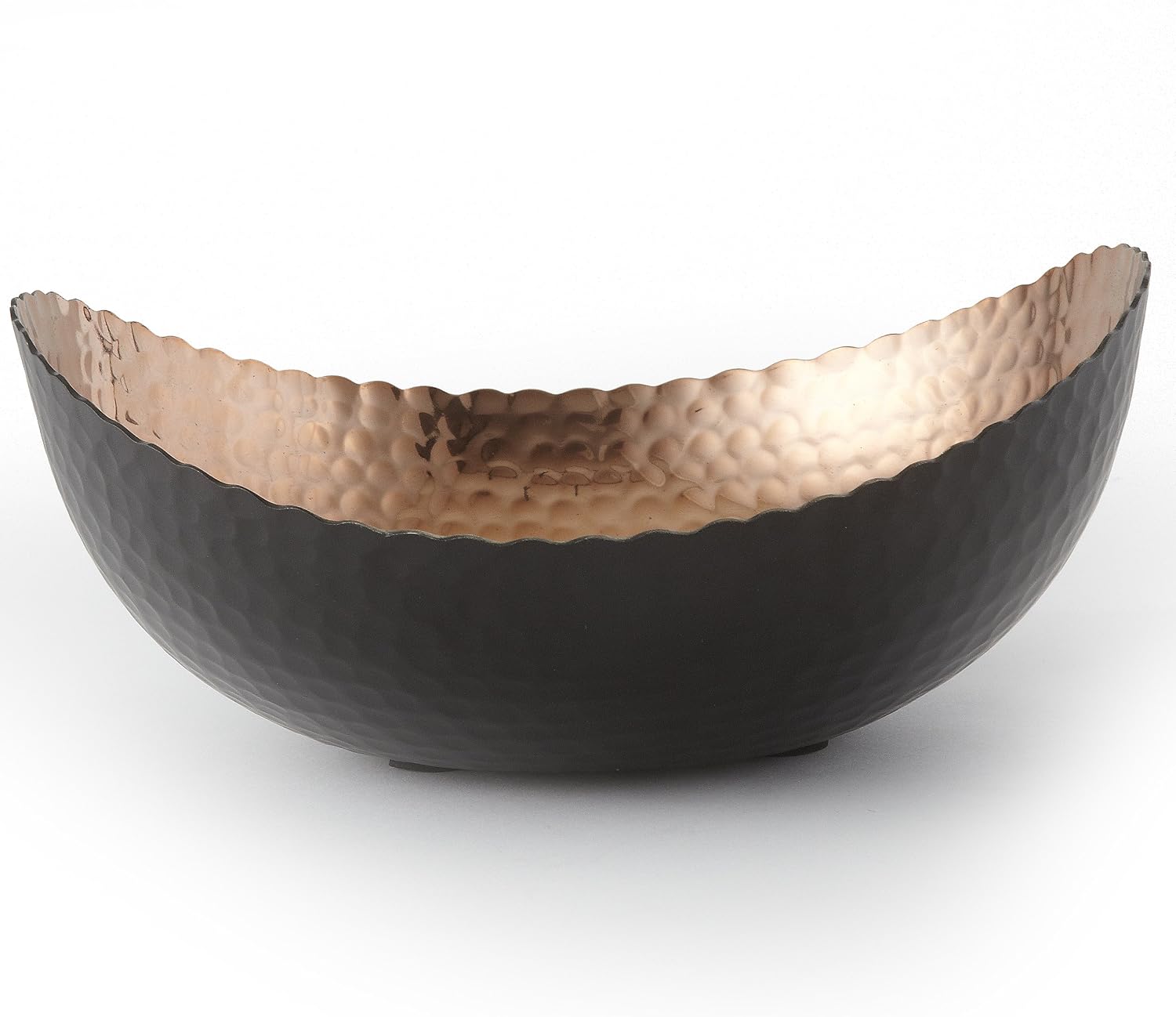 Elegance Eclipse Bowl  8.25" x 7.5"  Black/Copper