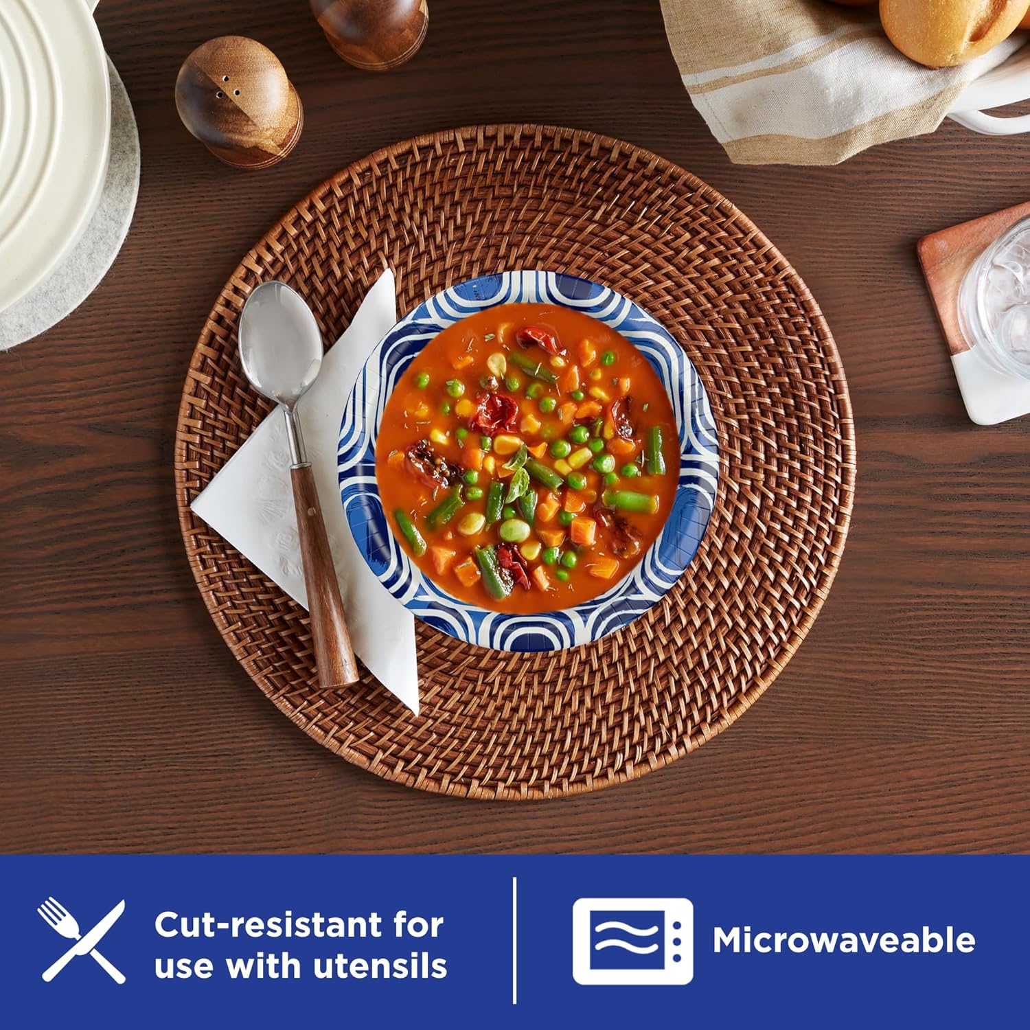 Dixie Ultra  Large Paper Bowls  20 Oz  26 Count  Microwave Safe  Compostable  Disposable Bowls Great For Breakfast  Lunch  And Dinner Meals